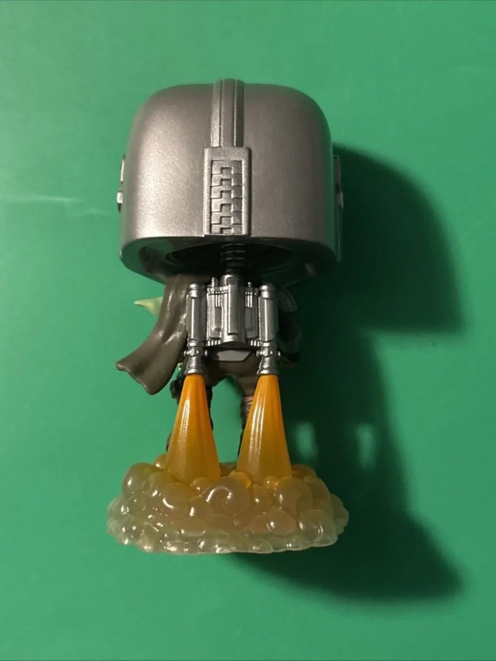 Star Wars Mandalorian with the Child Grogu Jetpack Flying Pop Vinyl Figure #402